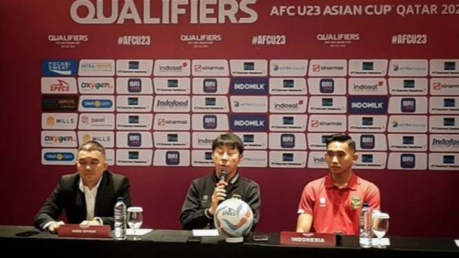 Konfrensi Pers Pelatih Timnas Indonesia U-23, Shin Tea-Yong