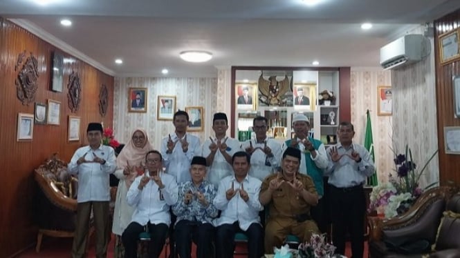 Para peserta musyawarah penyusunan kepengurusan BWI Padang.