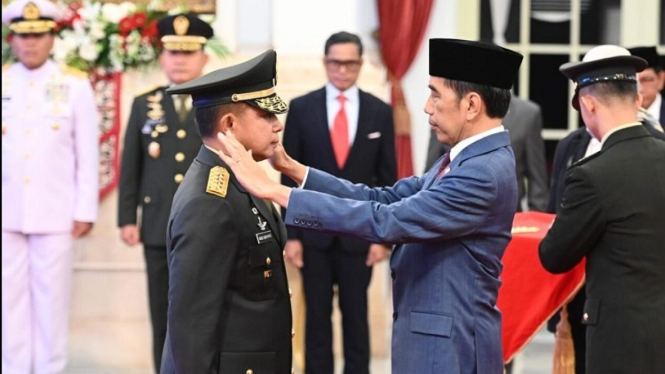 Pelantikan Jenderal Agus Subiyanto menjadi KSAD