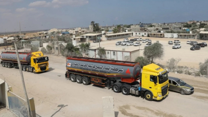 Bantuan kemanusiaan memasuki Gaza melalui Kerem Shalom