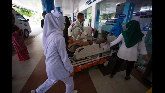 Korban Ledakan Gas Pabrik Indarung V PT Semen Padang