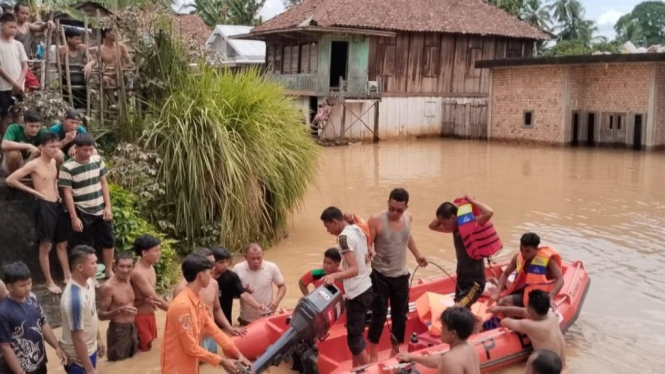 Dampak banjir Musi Rawas Utara