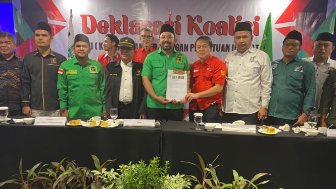 Deklarasi Koalisi Empat Partai Untuk Menangkan Pilkada Padang