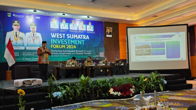 Bupati Andri Warman saat menghadiri WSIF 2024