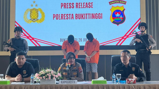 Konferensi Pers Polresta Bukittinggi