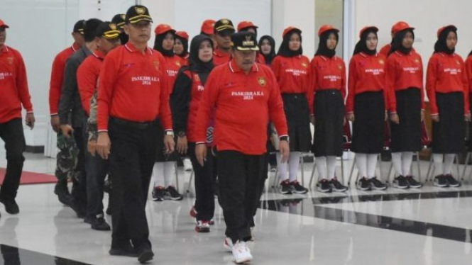 Bupati Andri Warman hadiri Pusdiklat Paskibraka 2024