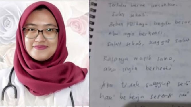 Tangkapan Layar Pesan Terakhir Dokter Aulia Risma