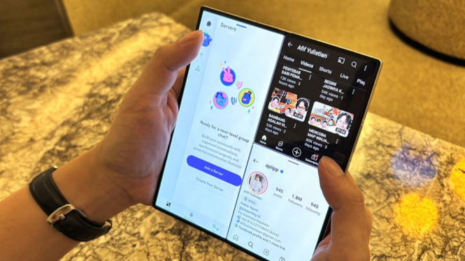 Fitur MultiWindow di Galaxy Z Fold6