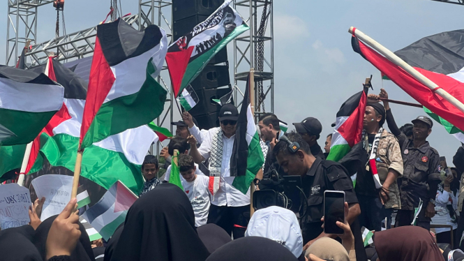 Ribuan massa padati Aksi Merah Putih Untuk Palestina di Payakumbuh