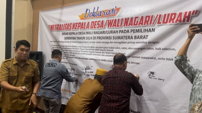 Wali Nagari/ Kepala Desa/ Lurah se-Sumbar Deklarasi Netralitas