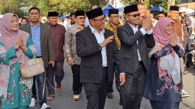 Wako dan Wawako Bukittinggi disambut meriah di Bukittinggi