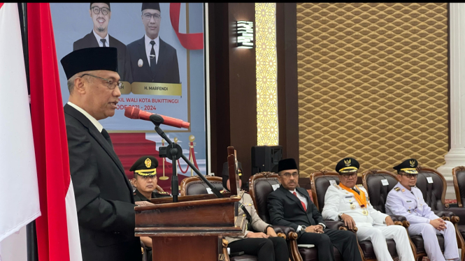 Marfendi, Wawako Bukittinggi periode 2021-2024 saat sertijab