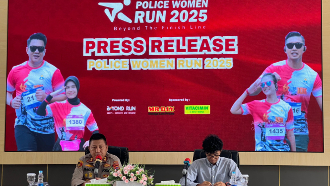 Wakapolresta Bukittinggi Konferensi Pers Police Woman Run