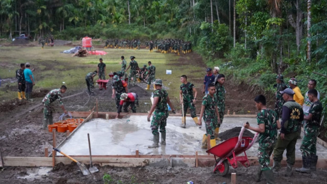 Pembangunan Huntara di Palembayan