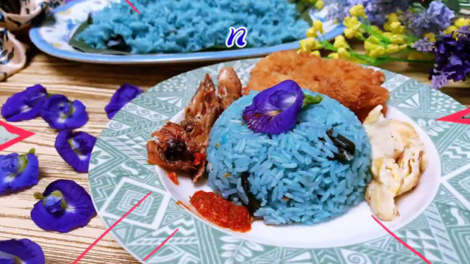 ilustrasi nasi liwet telang