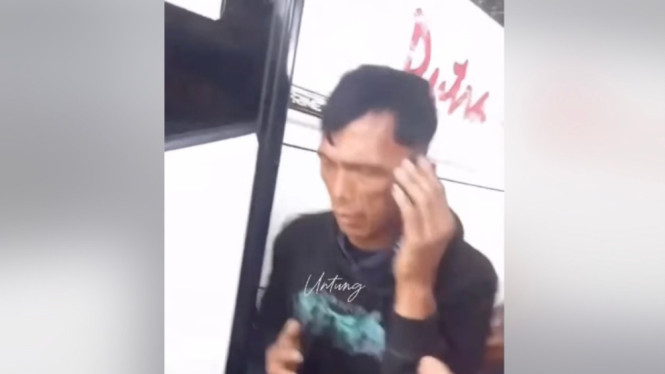 Oknum kernet bus PO Putra Rafflesia yang melakukan pelecehan seksual ke salah satu penumpang