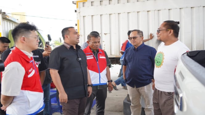 Peninjauan ke sejumlah SPBU di Riau