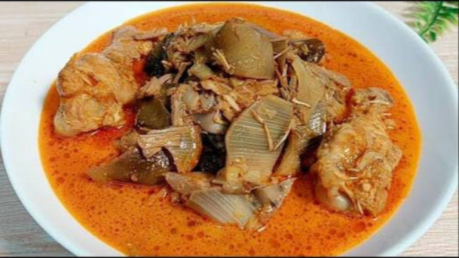 gulai jantung pisang