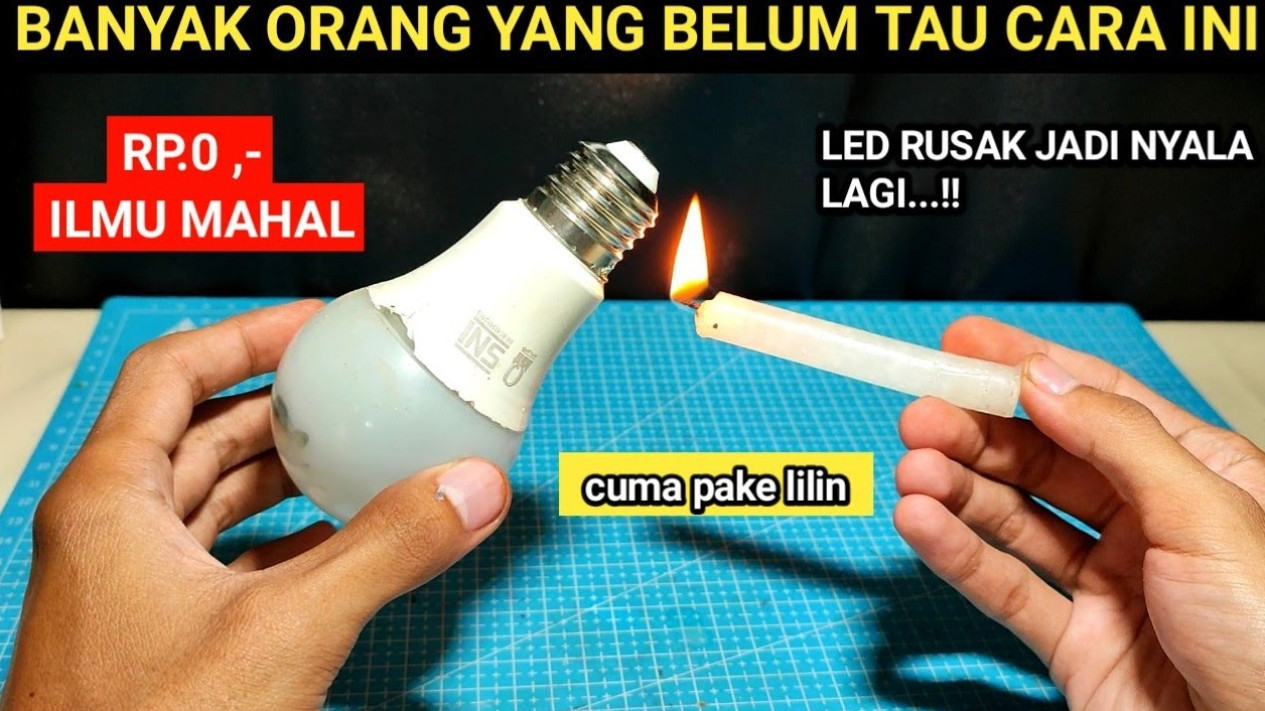  Foto zu Gak Nyangka! Lampu LED Rusak Bisa Nyala Lagi Tanpa Ganti Komponen, Cuma 