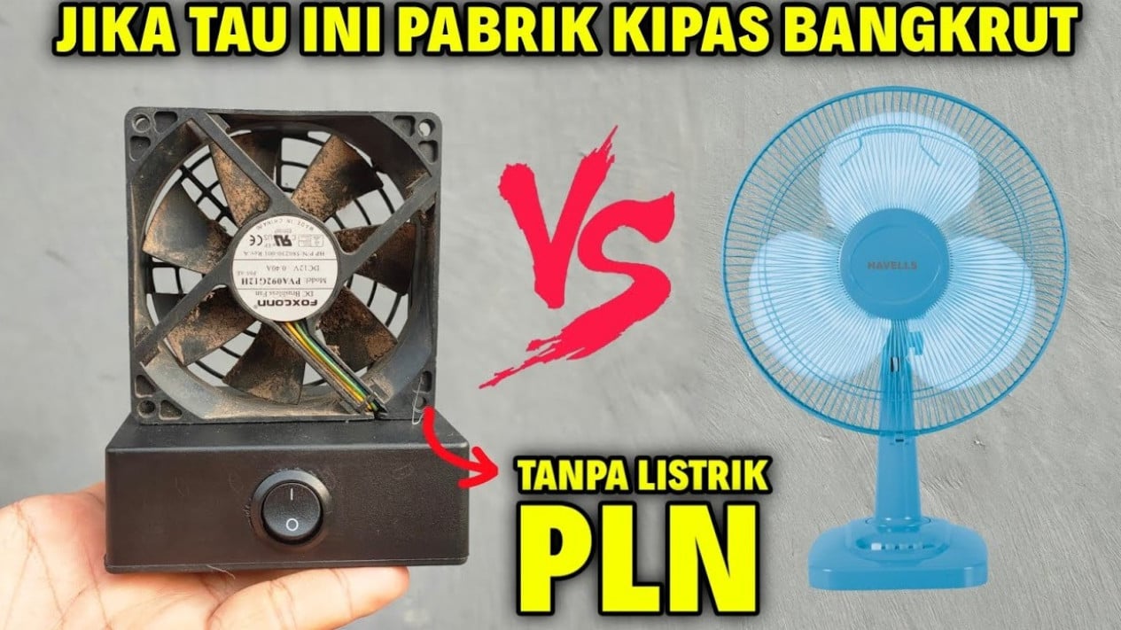 Kipas Angin Portable DIY dari Kipas Power Supply Bekas, Bisa Dibawa ...