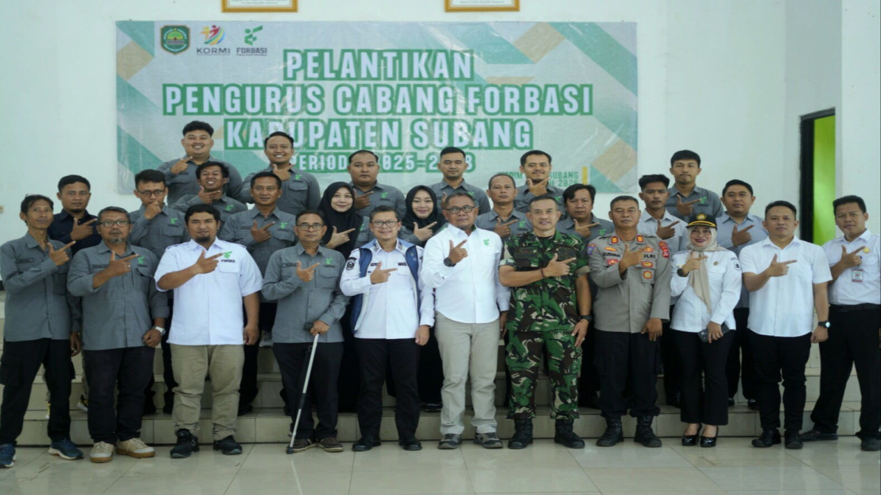 Pelantikan Forbasi Subang 2025-2028, Perkuat Karakter Generasi Muda