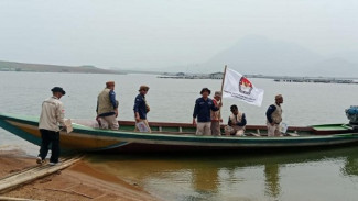 Sosialisasi di Tengah Waduk Jatiluhur, PPK Sukasari Purwakarta Gunakan Ini