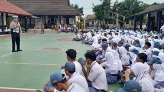 Polres Purwakarta Sosialisasikan Larangan Knalpot Brong ke Sekolah