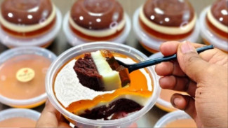 Ide Jualan di Car Free Day, Puding Karamel Cake Cokelat, Modal Kecil Untung Besar