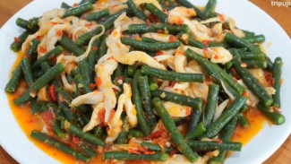 Renyah dan Lezat! Ternyata Ini Resep Tumis Kacang Panjang dan Jamur Super Pedas