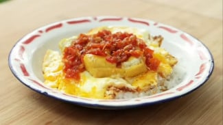 Resep Sambal Bawang Tahu dan Telur Ceplok Super Gurih Beraroma, Bikin Makan Lebih Berselera