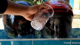 Modal Murah tapi Kaca Helm Auto Anti Air, Perjalanan saat Hujan Jadi Semakin Mudah!