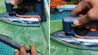 Cuma Gosok Pakai Daun Pisang, Setrika Berkarat Langsung Mulus Lagi! Kok Baru Tahu Sekarang?