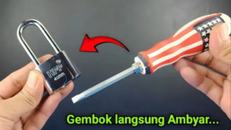 Kehilangan Kunci? Gini Cara Buka Gembok Praktis Pakai Alat Sederhana, Hanya untuk Darurat!