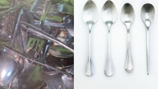 Cuma 3 Menit Cuci 1.000 Sendok Kotor ala Restoran, Modal Sabun dan Air Panas Langsung Kinclong!