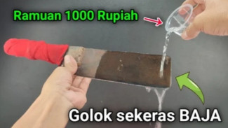 Ramuan Murah Tapi Ampuh Bikin Golok dan Sabit Seperti Baja, Cuma Modal Garam Dapur!