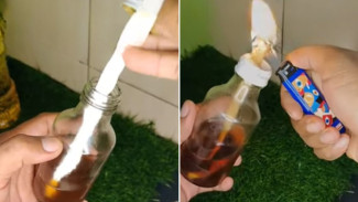 Cara Gampang Bikin Penerangan Darurat Pakai Botol dan Jelantah, Beneran Terang saat Listrik Mati!