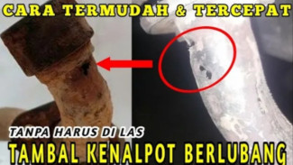 Modal 0%! Ini Cara Menambal Knalpot Sepeda Motor Bocor Tanpa Las dan Lem
