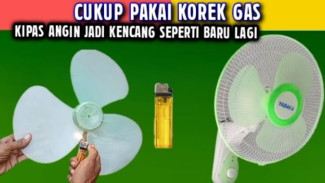 Cara Mudah Bikin Kipas Angin Lama Jadi Kencang, Cukup Pakai Korek Jadi Seperti Baru Lagi