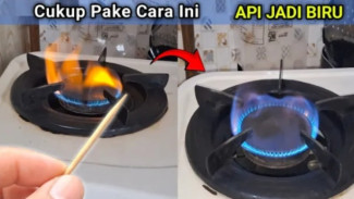 Gunakan Odol! Nyala Api Kompor Jadi Biru tidak Bikin Wajan Gosong