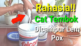 Hanya Tambah Lem Kayu! Cat Murah Disulap Jadi Kinclong dan Kuat, Tembok Jadi Mewah