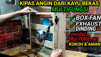 Ide Kreatif Kipas Angin dari Kayu Bekas, Multifungsi dan Lebih Kokoh dari Plastik