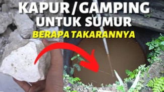 Takaran dan Cara Tepat Memakai Kapur Gamping untuk Mengatasi Air Sumur Mengandung Zat Besi