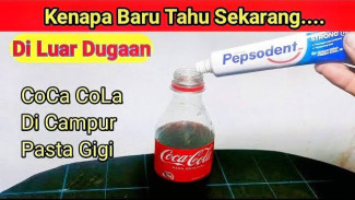 Luar Biasa Ampuh! Campuran Coca-Cola dan Pasta Gigi Bikin Meja Kompor Bersih, Kesat dan Kinclong