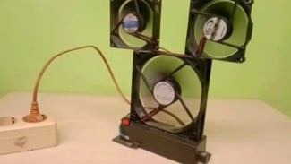 Kamu Pasti Kaget! Kipas Angin Murah Ini Dibuat dari Barang Bekas Komputer dan Printer Rusak