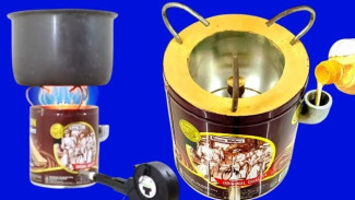 Kompor dari Kaleng Bekas Ini Nggak Cuma Estetik, Tapi Juga Siap Bakar-Bakaran Tanpa Ganggu Asap!