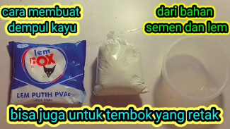 Modal Recehan, Bisa Sulap Kayu Keropos Jadi Mulus Lagi dengan Campuran Lem dan Semen Putih