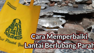 Lantai Rumah Amblas Dilewati Mobil? Begini Cara Gila Bikin Coran Pakai Kantong Belanja Bekas!