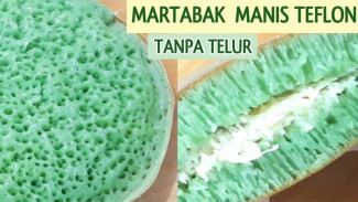 Bikin Martabak Manis Pakai Teflon Tanpa Telur, Camilan Jadi Lembut dan Berserat!