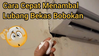 Trik Nutupin Lubang di Dinding Cuma Seharga Gorengan, Hasilnya Bikin Melongo!