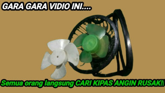 Kipas Mini Rusak Bisa Jadi Angin Super Kencang, Modal Barang Bekas Aja Udah Bikin Adem!